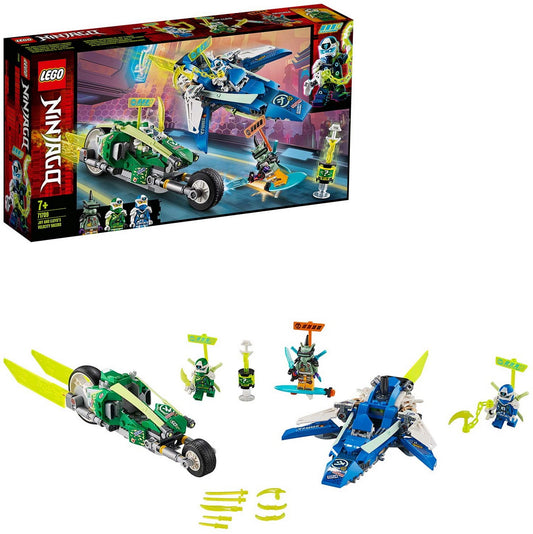 Lego ninjago masinile rapide de curse ale lui jay și lloyd 71709