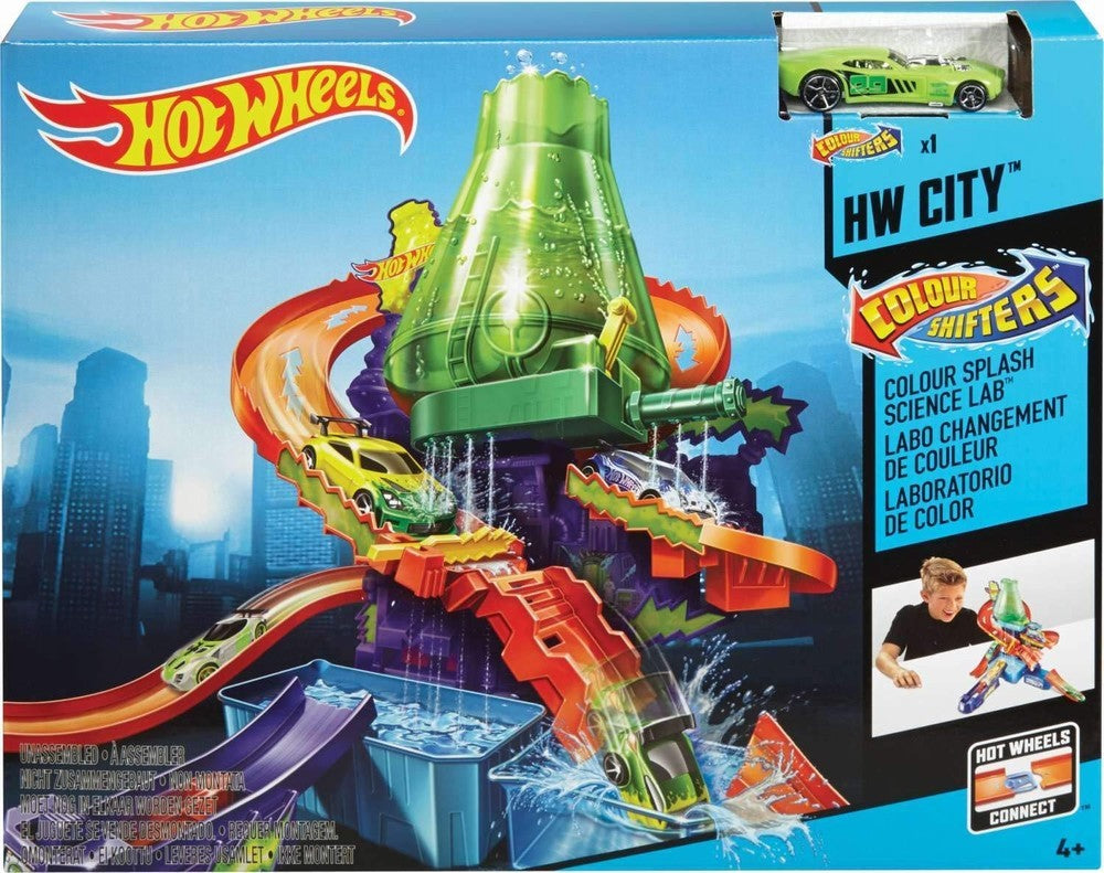 Hot wheels playset culori schimbatoare laboratorul stiintific