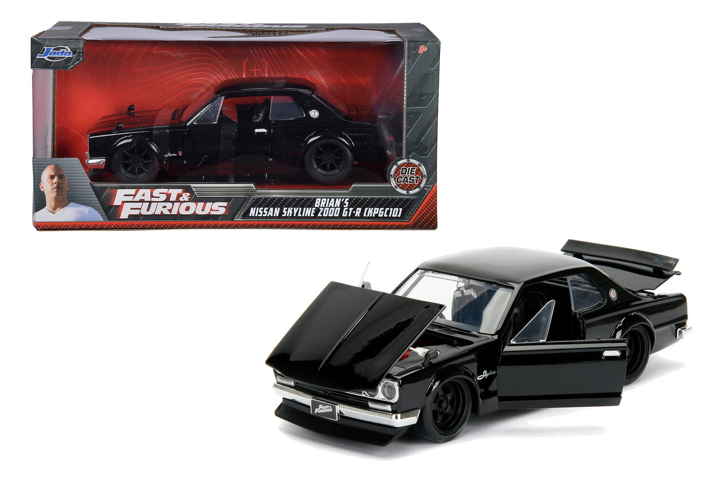 Masinuta metalica fast and furious 1971 nissan skyline scara 1 la 24