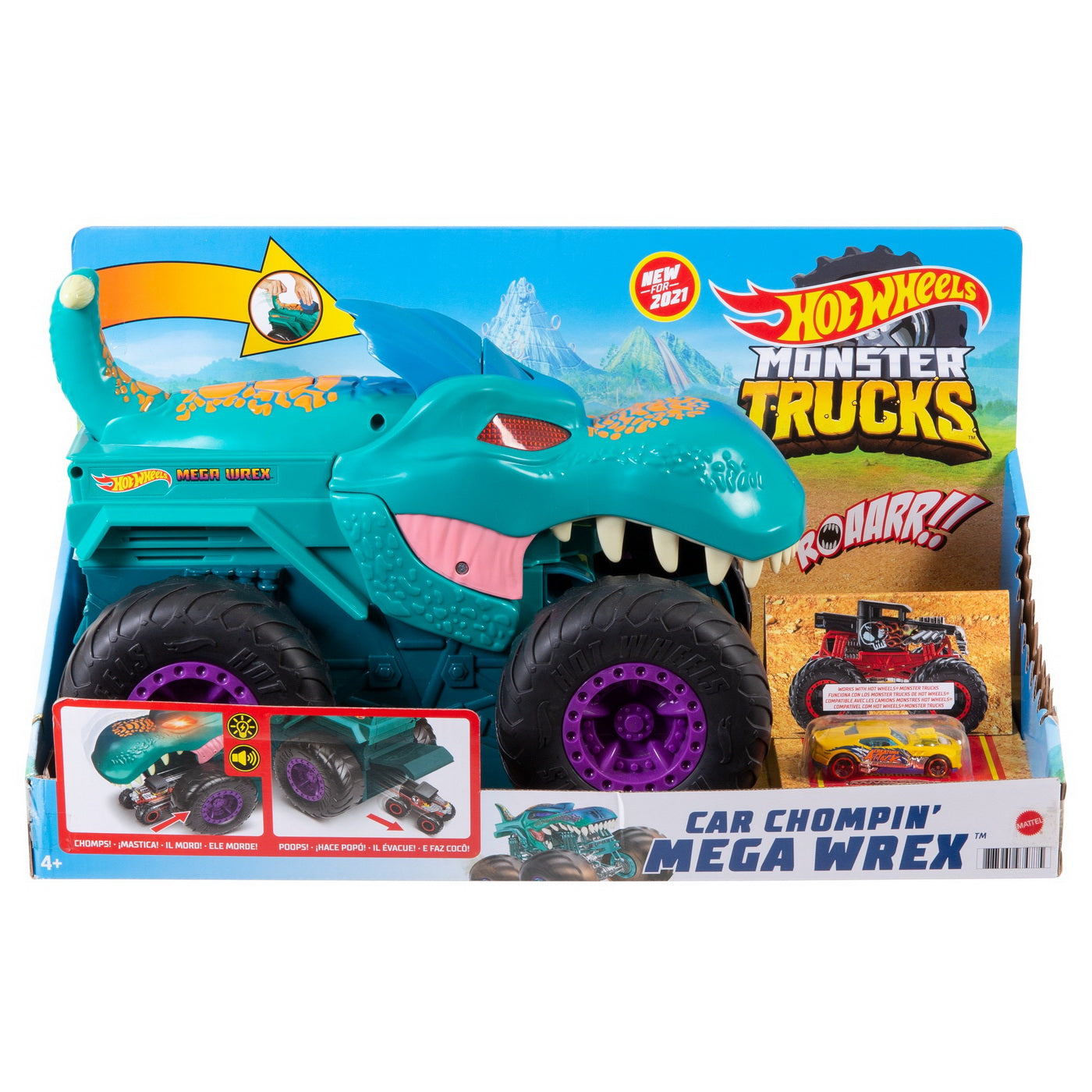 Hot wheels monster truck transportator mega wrex