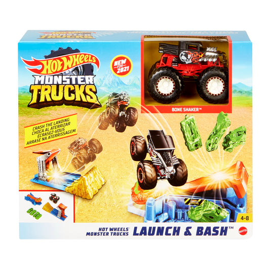 Hot wheels monster truck lansator si masina