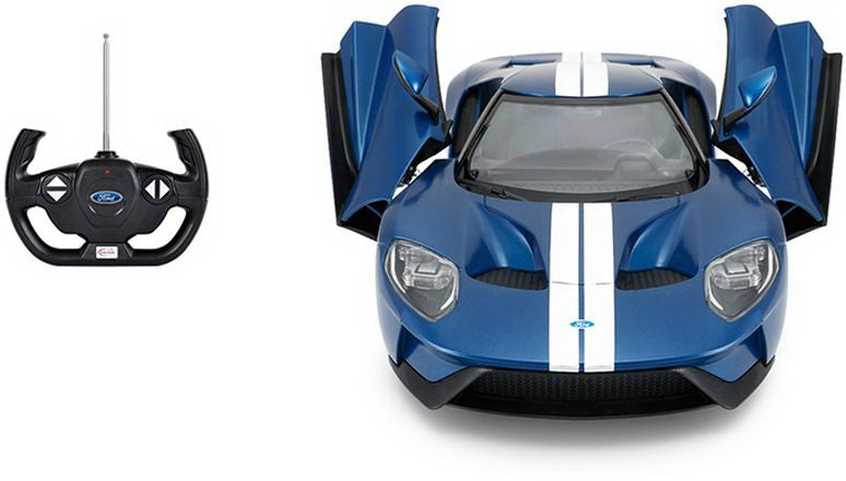 Masina cu telecomanda ford gt albastru cu scara 1 la 14