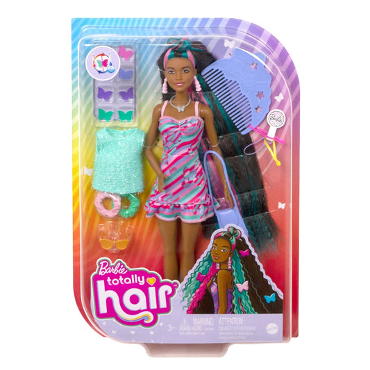 Barbie totally hair papusa barbie curcubeu