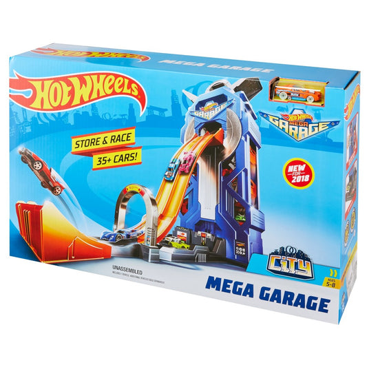 Garaj hot wheels cu pista de lansare