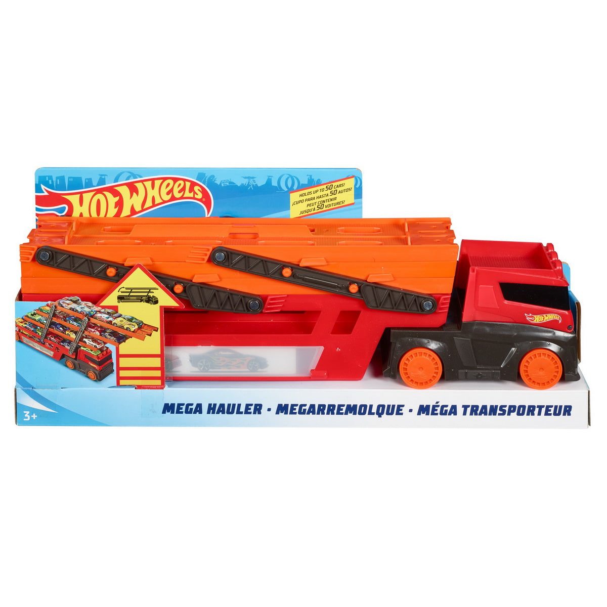 Hot wheels mega transportatorul de masini