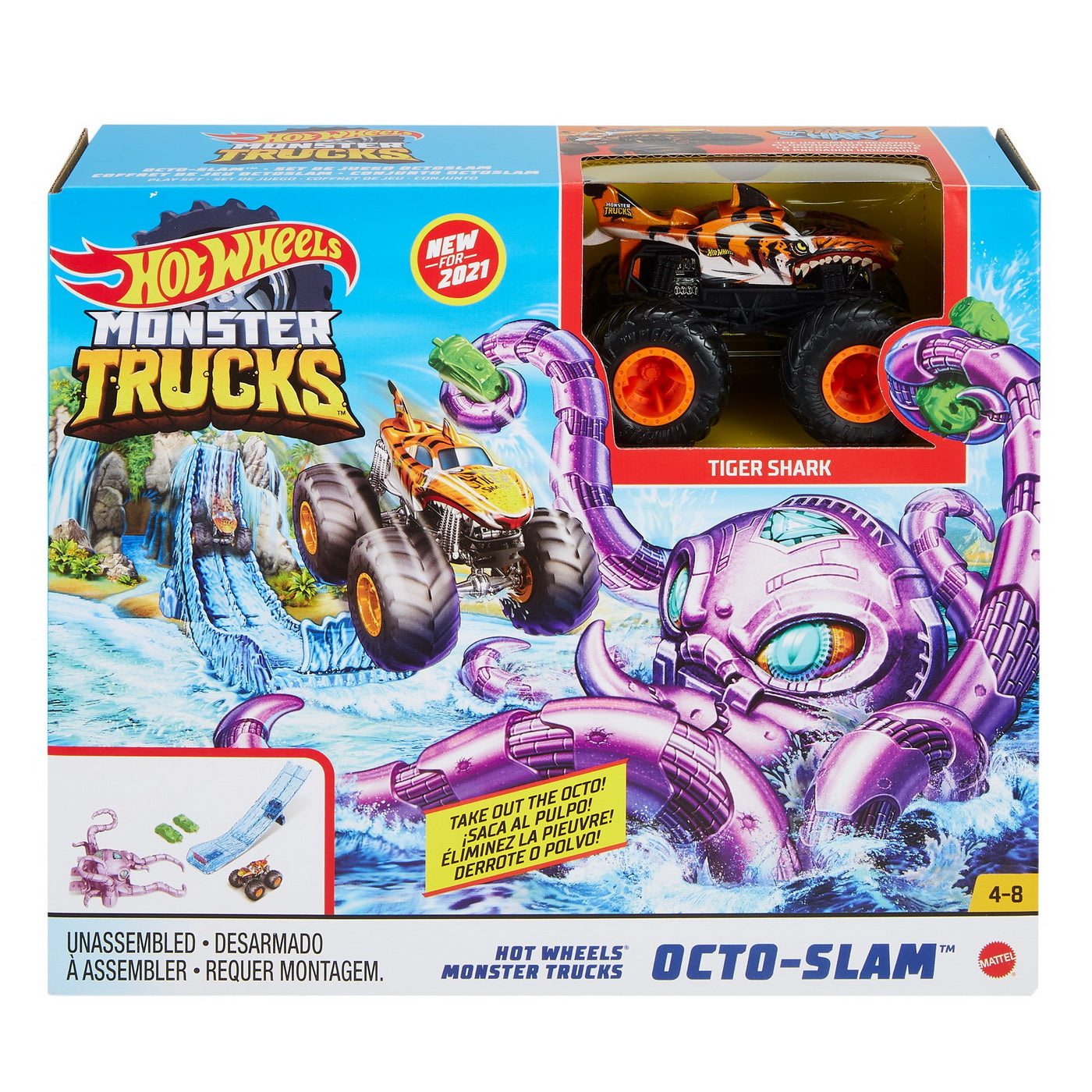 Hot wheels monster truck set octo-slam