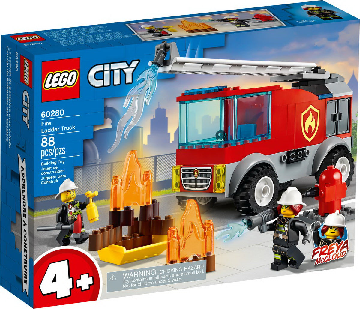 Lego city  camion de pompieri cu scara 60280