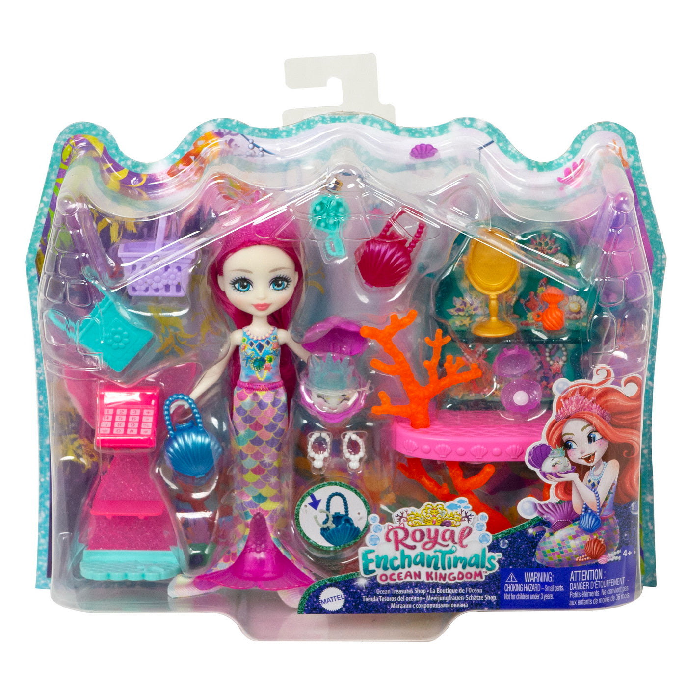 Enchantimals set papusa cu mobilier ocean kingdom