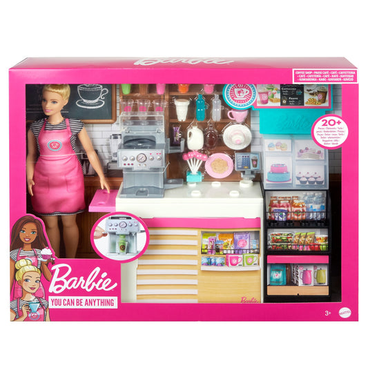 Barbie  set cafenea cu 20 de accesorii