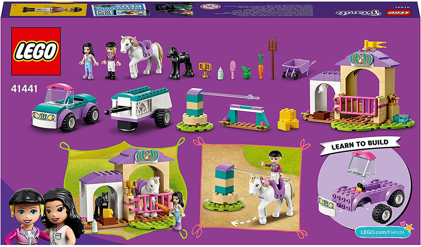 Lego friends dresaj de cai si remorca 41441