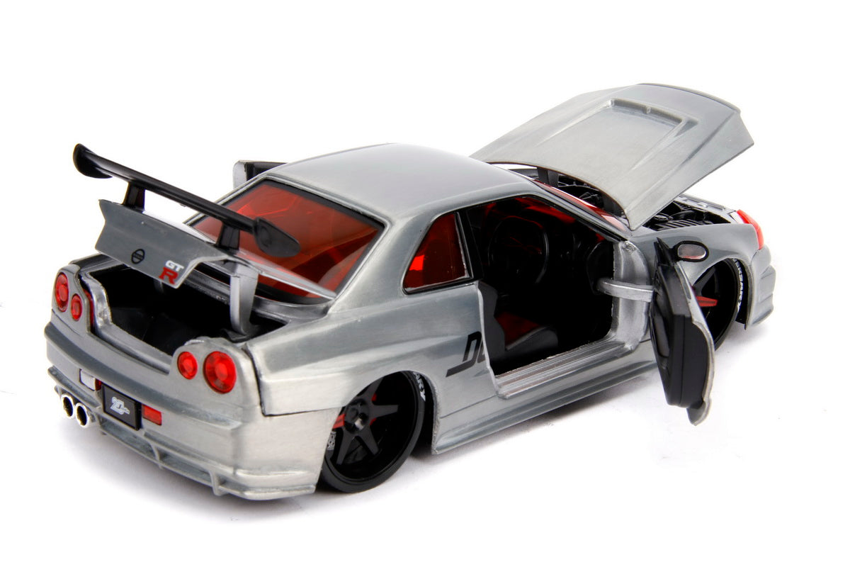 Macheta metalica nissan skyline gtr 2002 scara 1 la 24