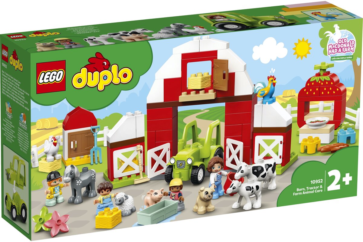 Lego duplo  hambar, tractor si ingrijirea animalelor 10952