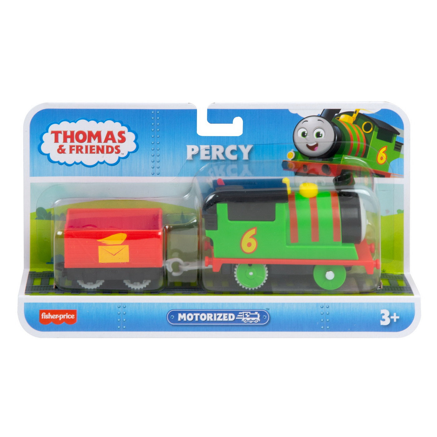 Thomas locomotiva motorizata percy cu vagon