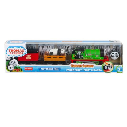 Thomas locomotiva motorizata safari panda percy