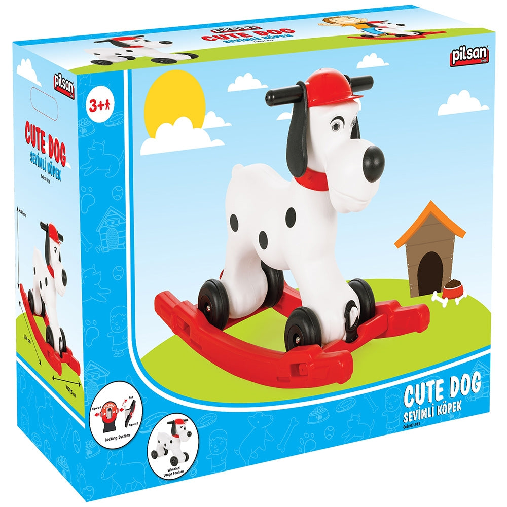 Balansoar pentru copii Pilsan Cute Dog white