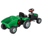 Tractor cu pedale si remorca Pilsan Active verde 07-316